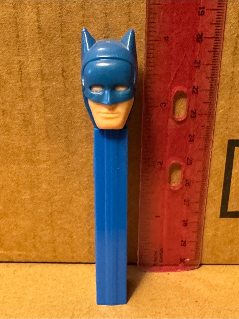 Vintage PEZ Batman Dispenser Blue No Feet Made In Austria RARE